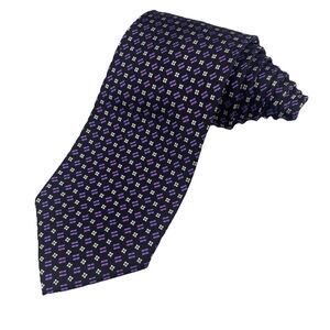 Ralph Lauren Mens Narrow Purple/Silver Metallic Neck Tie